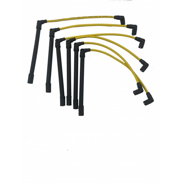 CABO DE IGNICAO 8MM MOTOR GERADOR MOD. DC13 SCANIA/VOLVO/MERCEDES COM 6 CABOS RETO PT/PT