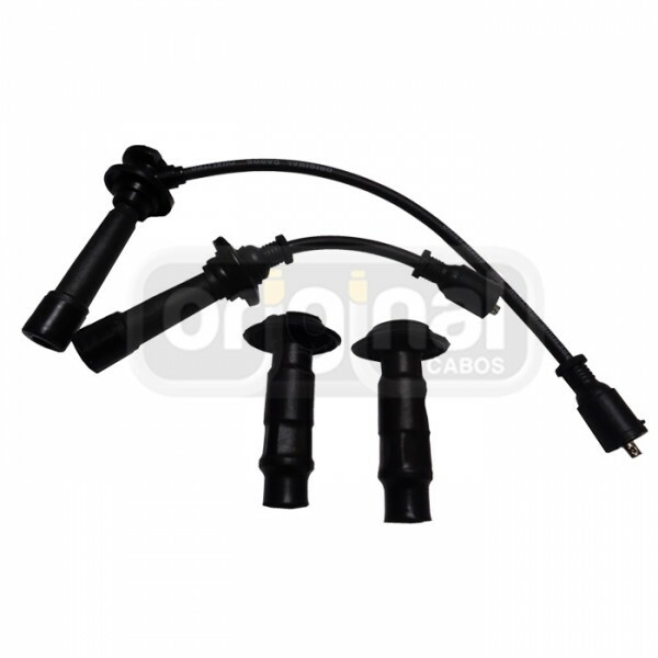 CABO DE IGNICAO 8MM KIA SPORTAGE MOTOR IE 2 TUBOS 2 CABOS PT/PT