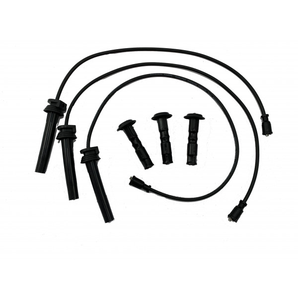 CABO DE IGNICAO 7MM PT/PT KIA OPIRUS 3.5 V6 2002/2010  3 CABOS E 3 TUBOS PT/PT